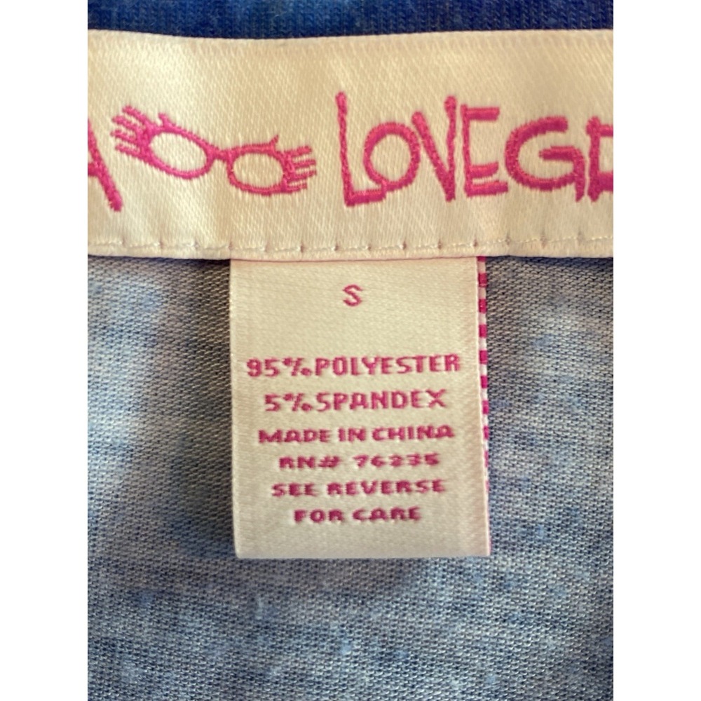 Leoma Lovegrove Women's Alligator Shirt Size Small Artsy Vacation Tropical Boho - Picture 7 of 11